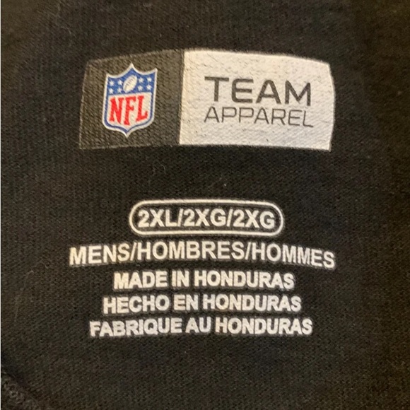 NFL apparel New England Patriots Black Long Sleeve T-Shirt Men’s 2X - Picture 9 of 10